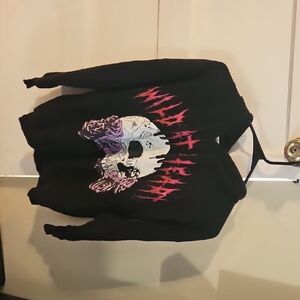 Black Skull Graphic Sweater